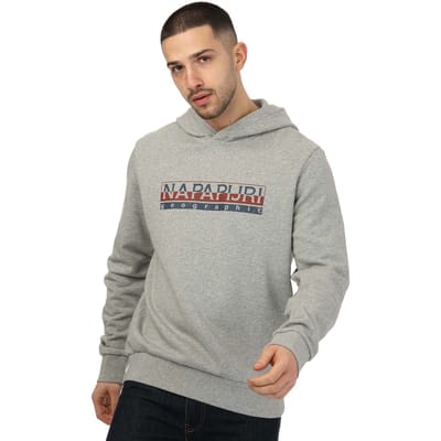 Men's Napapijri Beris Hoody in Grey