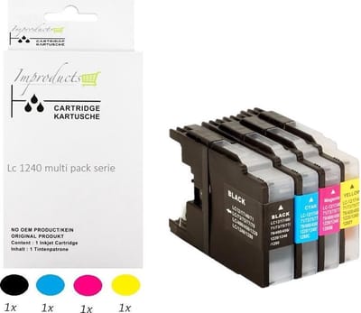 Improducts® Inkt cartridges - Alternatief Brother LC-1220 LC-1240 / LC1220 LC1240 set