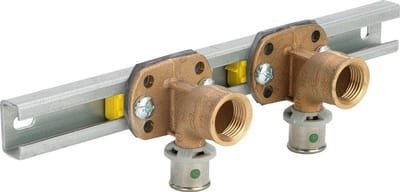Viega Sanfix Fosta Montage-eenheid, d 16mm, Rp 1/2 roodkoper, staal verzinkt Model 2141, 581657