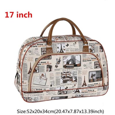 PU lederen reistassen grote vrouwelijke korte afstand weekend weekendtasje kleding organisator bagage accessoires 46*18*27cm