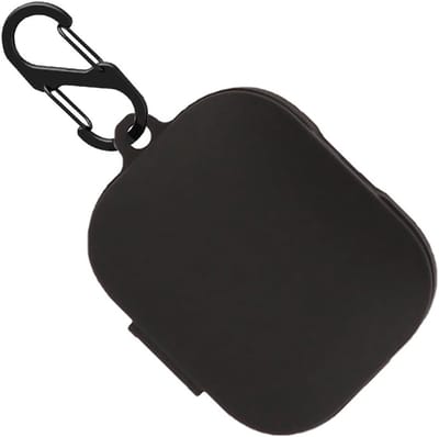 Schokbestendige Siliconen Hoes voor Redmi Buds 5 met Sleutelhanger - Beschermende Skin en Case (Zwart)