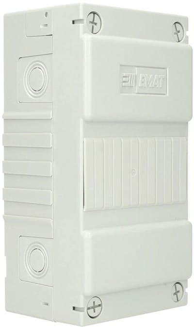 EMAT lege groepenkast 1-rij 6 modules 110x225mm - wit (85260102)