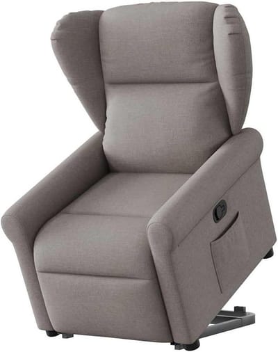 Sta-op Stoel - Comfortabele Fauteuil Verstelbare Stoel - Ondersteuning bij Opstaan - Elektrische Hefunctie - Maximaal 135 graden - Taupe