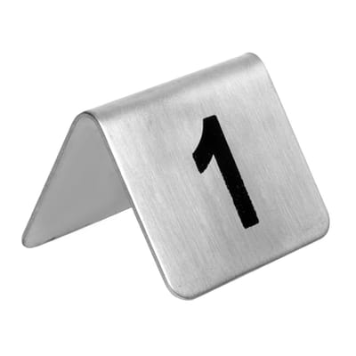 Olympia RVS tafelnummers 1-10 (10 stuks)