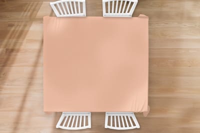 Tafelkleed - Tafellaken - 180x180 cm - Abrikoos - Roze - Pastel - Effen - Kleur - Binnen en Buiten