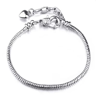 EmmyRovi – Bedelarmband Zilverkleurig – Verstelbaar – 21 cm - Basis voor Bedels