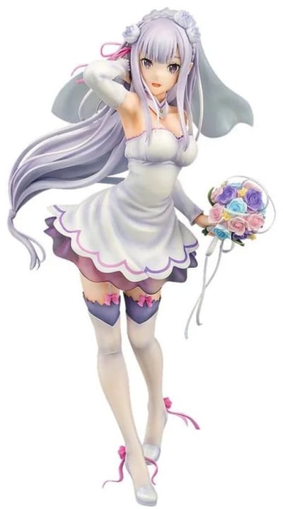 Re:ZERO -Starting Life in Another World- PVC Statue 1/7 Emilia Wedding Ver. 25 cm