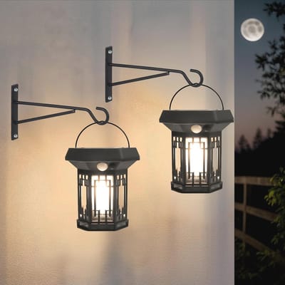 Waterdichte Solar Wandlamp met Bewegingsmelder - Perfect voor Terrassen en Garages