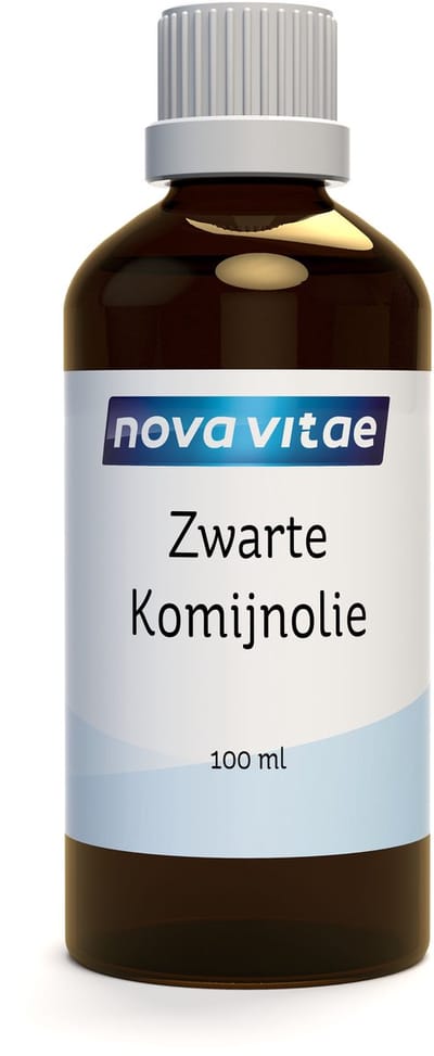 Nova Vitae - Zwarte Komijnolie - Nigella Sativa Olie - Koudgeperst - Black Cumin - Black Seed Oil - 100 ml