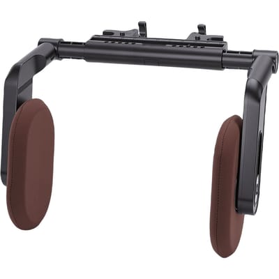 Oreiller d'appui-tête de voiture Liaison 3 points Soutien Tête Cou Pal Route Épais pour Véhicules Marron black