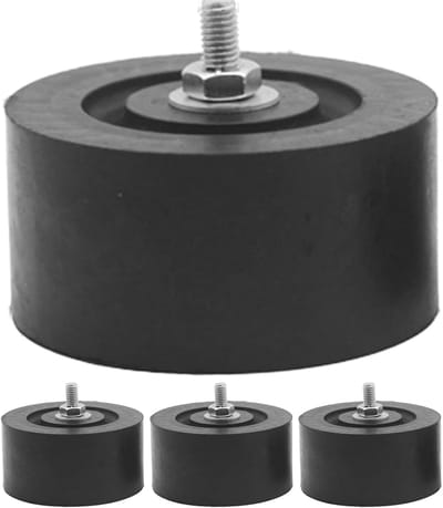 Anti-Vibratie Pads - Apparaatvoeten - Apparaten Stabiliseren - Verbeterde Luchtstroom - 80-85 mm Set - Zwart