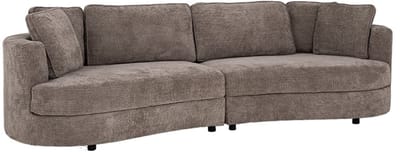 Tower Living Bank Sunderland - Taupe Stof - 289x107x88cm