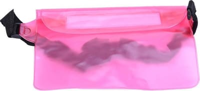 Waterdichte Leuke Heuptas Doorzichtig Roze 17X22cm - Waterproof - Kano - Vakantie - Regen - Op Reis - Reizen - Waterdicht – Transparante Heuptas – Outdooractiviteiten – Waterdicht en Handig – Reizen en Dagelijks Gebruik – Roze – 17X22cm
