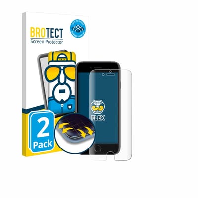 BROTECT - Screenprotector voor Apple iPhone 8 - Folie Beschermfolie transparant volledig dekking - 2 Stuks