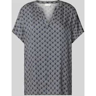 Regular fit blouseshirt met tuniekkraag