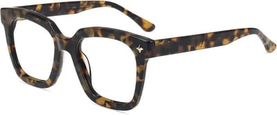 Firmoo Bril met blauwlichtfilter, voor dames en heren, oversized vierkant frame, computerbril, ontspiegeld, blauw licht, uv-veiligheidsbril voor beeldschermen, acetaat