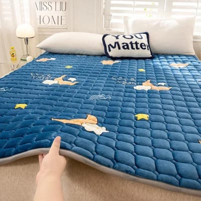 100% Waterdichte Matrassen Ultradun Opvouwbaar Katoenen Bedmat Opvouwbare Tatami Slaapkamer Hotel voor Eenpersoons Tweepersoons Multi Queen King Size 100x200cm