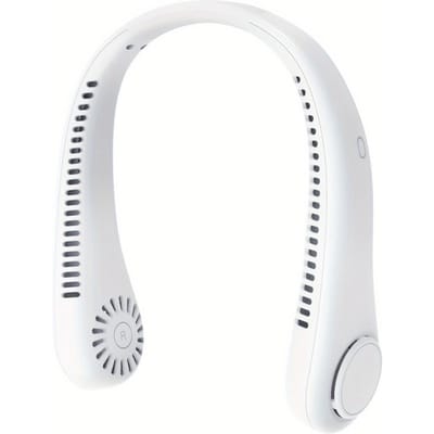 Mini ventilateur de cou portable pour sports de plein air, refroidissement par air, petit ventilateur de cou USB, grand ventilateur de cou sans fil à énergie éolienne