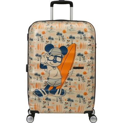 American Tourister trolley Wavebreaker Disney Spinner 67 / 24 TSA Disney FL Mickey Super Surfer beige