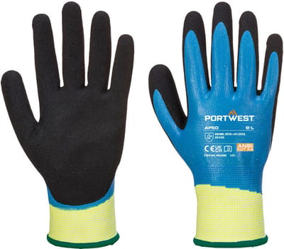 Portwest Aqua Cut Pro Handschoen - Blauw/zwart - S