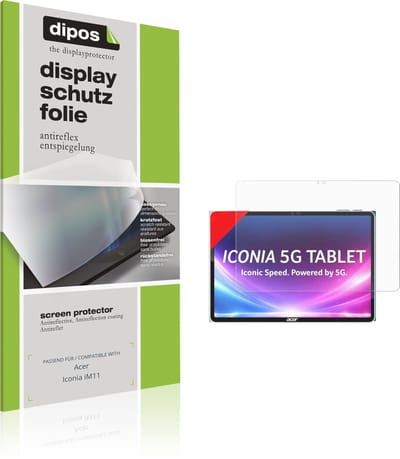 dipos – 2x Matte Beschermfolie geschikt voor Acer Iconia iM11 | Krasbestendige & antireflecterende Screenprotector Ultra-Thin