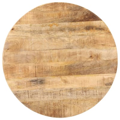 vidaXL - Bistrotafel - rond - Ø70x75 - cm - ruw - mangohout