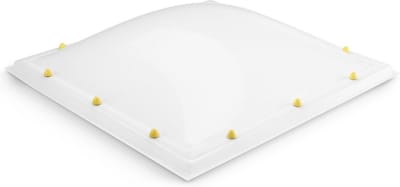Skylux acrylaat lichtkoepel dubbelwandig - opaal 1500 x 1500 mm