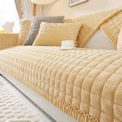 Winter Antislip Pluche Bankkussen Verdikt Flanellen Kussen Leren Bankhoes Winter Bankhanddoek 70*70cm