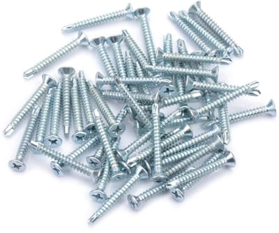 Dailygoods- Zelfborende Schroef 50 Stuks - M4.2 Verzinkte Ijzeren Schroeven - Houtschroeven Assortiment - Eenvoudige Constructie - Hoge Onderhoudskracht - Puntige Booruiteinden
