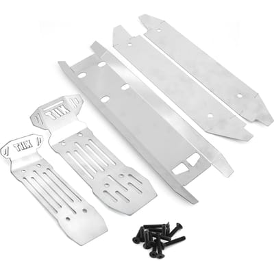 Roestvrijstalen chassis voor en achter Chassis Armor Skid Plate Protector Vervanging voor XRT 1/6 afstandsbediening