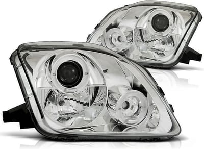 Koplampen dual halo rims HONDA PRELUDE 02 97-01 ANGEL EYES CHROOM