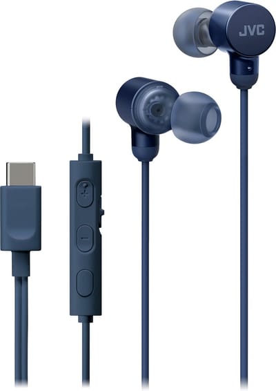JVC HA-FR29UC-A - In-Ear USB-C Oordopjes + Remote - Blauw