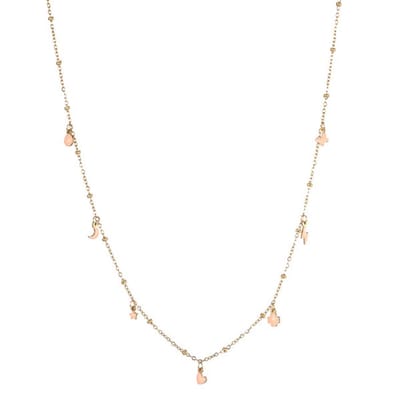 Go Dutch Label Collier bedels Blush goud N2297-1