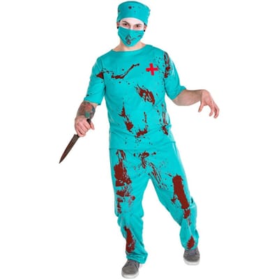 dressforfun - Herenkostuum zombiedokter M - verkleedkleding kostuum halloween verkleden feestkleding carnavalskleding carnaval feestkledij partykleding - 300183