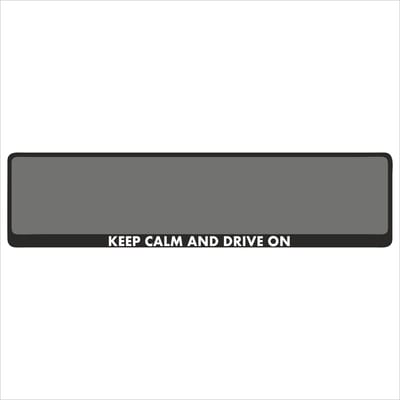 Kentekenplaathouder - Auto - Met Tekst - Keep calm and drive on - Voor Kentekenplaat 520x110mm
