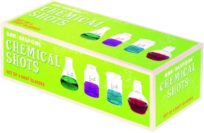 Chemische Shot Glazen Set - 50ml - 4 Stuks - Perfect voor Feesten