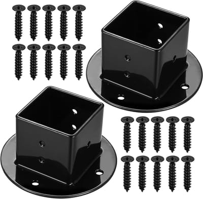Post Base Mounting Sleeve 50x50mm voor Houten Palen, Mailboxen en Balustrades - Stevige Bevestiging voor Terras en Tuin