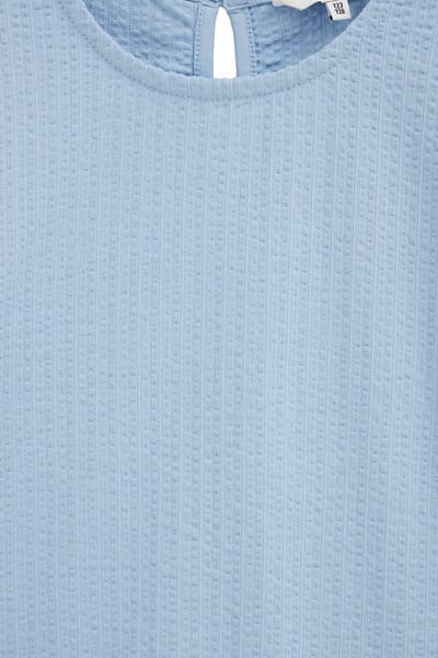 WE Fashion Meisjes seersucker blouse met embroideries