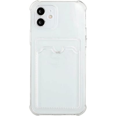 Mocaa iPhone 12 Pro Max Schokbestendig Slank Hoesje met Pasruimte Transparant