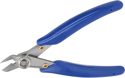 Antislip Draadkniptang - Diagonaaltang Dun - Precisie Knippen - Arbeidsbesparende Grip - 2.5 mm Snij - Zwart