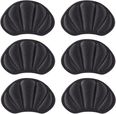 Hielbeschermers - Schoen Verkleiner - Hielkussentjes voor Schoenen - Hielkussens - Hakbeschermers - 6 Stuks - Zwart
