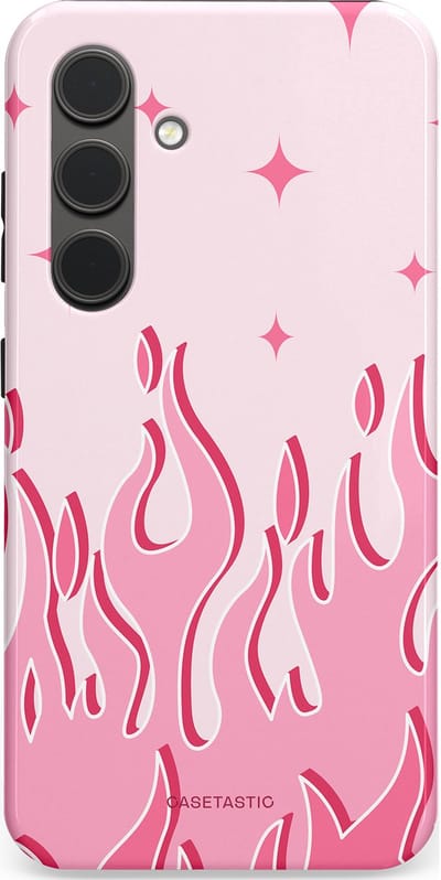 Casetastic Hoesje Geschikt voor Samsung S24 - Stijlvolle Beschermende Duo-layer Case - Twinkelvuur