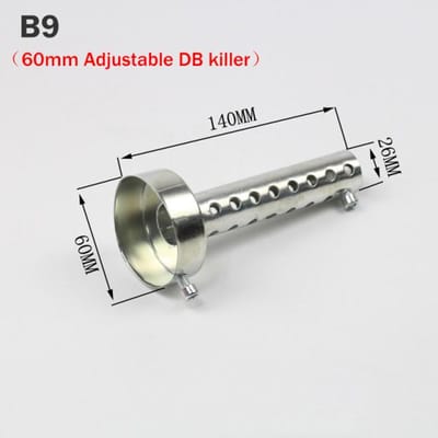 35mm 42mm 45mm 48mm 51mm 60mm Motorfiets Uitlaat Katalysator DB Killer Silencer Noise Sound Eliminator voor Akrapovic voor SC