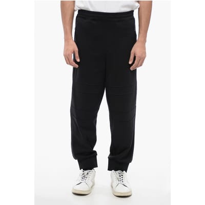 MODERNIST Biker-joggingbroek van katoenmix met ritszakken in zwart