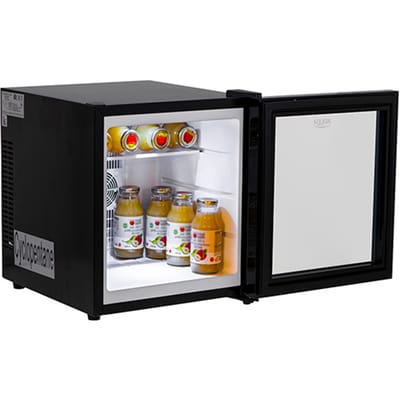 Thermo-elektrische koelkast, capaciteit 28L, zwart glas, koeling 5-18°C ℃ LED, 49x43x51cm, nettogewicht 12,74kg
