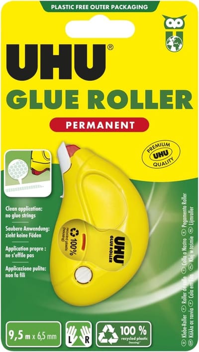 Duurzame Lijmroller voor Papier, Karton en Foto's - 9,5 m x 6,5 mm