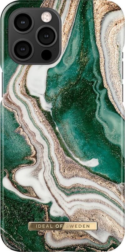 iDeal of Sweden iPhone 12 Pro Max Backcover hoesje - Golden Jade Marble