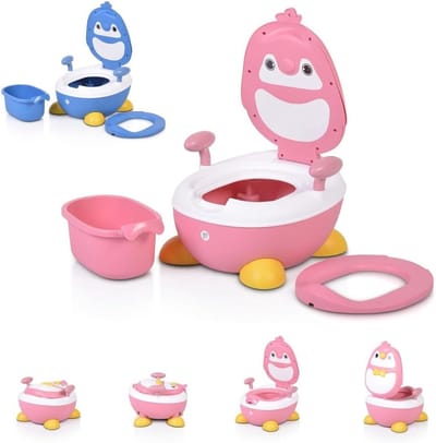 Potty Training Toilet - Kinder Potje - Kind Zindelijk Maken - Met Rugleuning - 36 x 32 x 53 cm