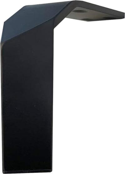 Stalen meubelpoot zwart vierkant 3 bij 3 cm en hoogte 15 cm - Set van 4 stuks