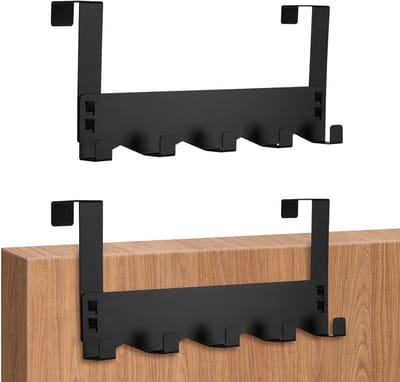 Stabiele Deurhaken voor Kleding, Ruimtebesparende Haakstrip met Antislip, Ideaal voor Thuisgebruik en Organisatie (2, 31CM)